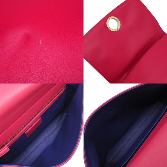 BVLGARI handbag shoulder bag leather pink ladies g3915a - Picture 5 of 5